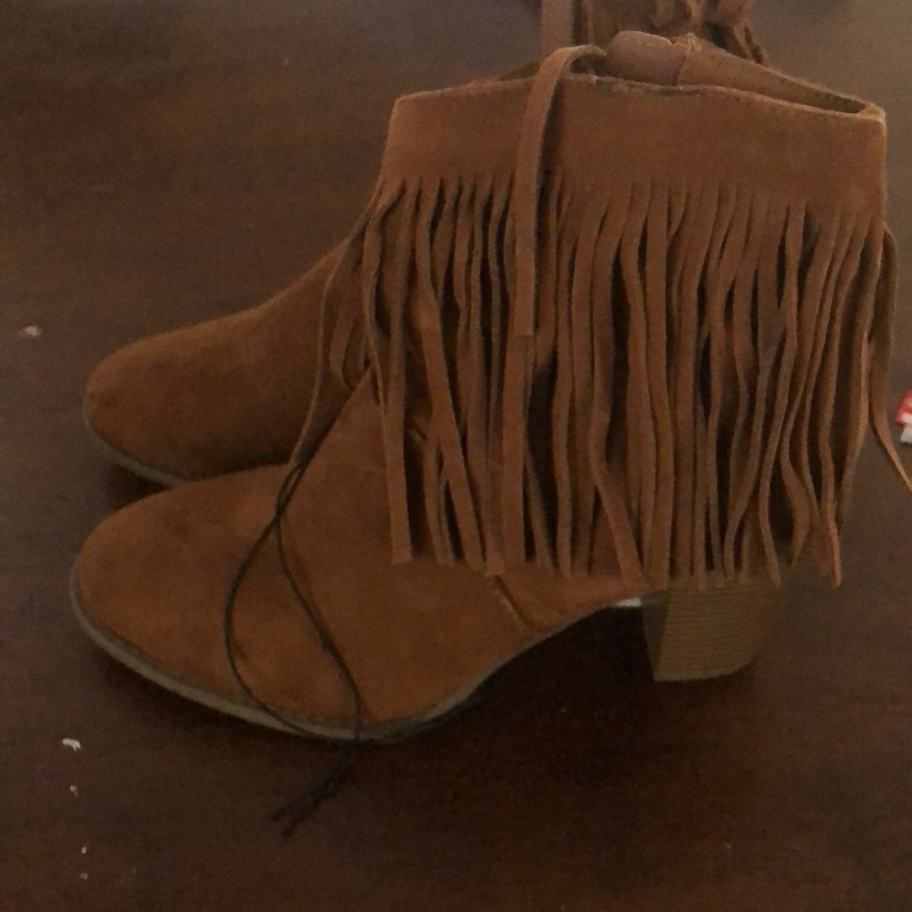 Brown short boots